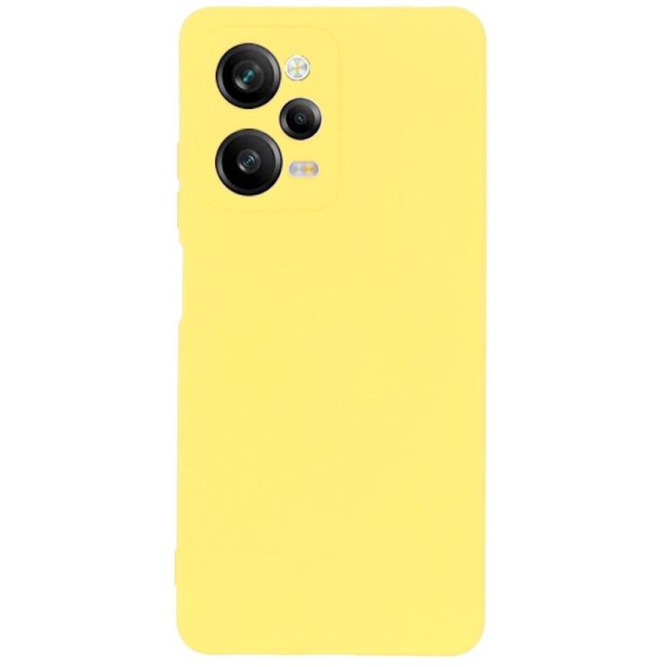 Защитный чехол Deexe Silicone Case для Xiaomi Poco X5 Pro - Yellow: фото 3 из 7