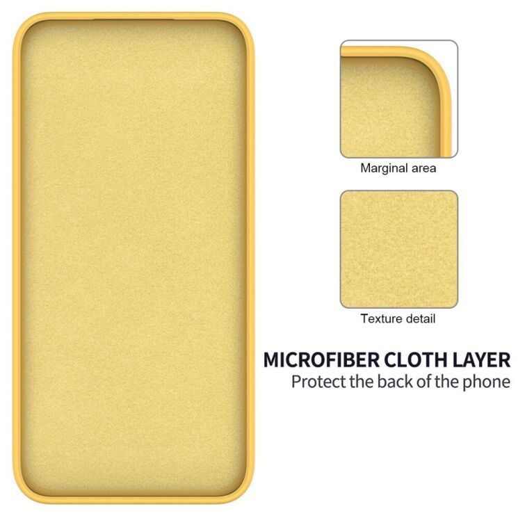 Защитный чехол Deexe Silicone Case для ZTE Blade V50 Vita - Yellow: фото 8 из 8