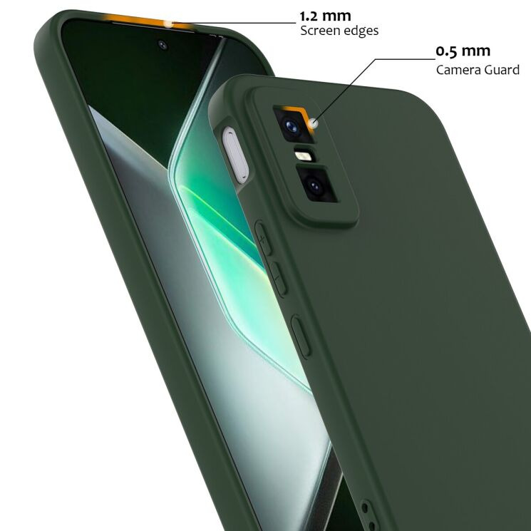 Защитный чехол Deexe Silicone Case with MagSafe для Infinix GT 30 Pro - Black: фото 7 из 9