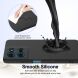 Захисний чохол Deexe Silicone Case with MagSafe для Motorola Moto G56 - Black (383136B). Фото 5 з 8
