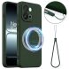 Захисний чохол Deexe Silicone Case with MagSafe для OnePlus Nord 6 - Dark Green (411911DG). Фото 1 з 9
