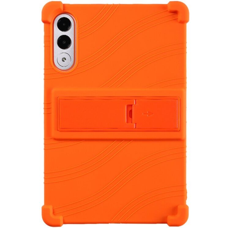 Захисний чохол Deexe Silicone Kickstand для Lenovo Yoga Tab 11.1 - Orange: фото 2 з 19