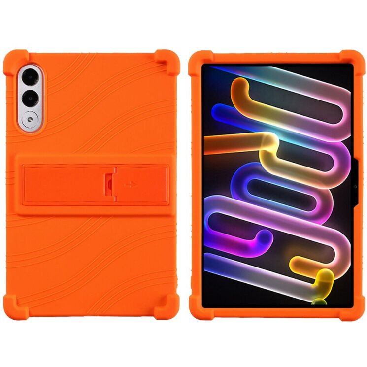 Захисний чохол Deexe Silicone Kickstand для Lenovo Yoga Tab 11.1 - Orange: фото 1 з 19