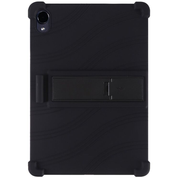 Защитный чехол Deexe Silicone Kickstand для Samsung Galaxy Tab S12 Plus - Black: фото 3 из 7
