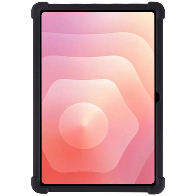 Защитный чехол Deexe Silicone Kickstand для Samsung Galaxy Tab S12 Plus - Black: фото 2 из 7
