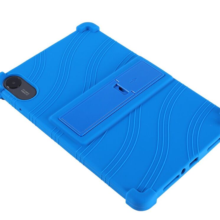 Захисний чохол Deexe Silicone Kickstand для Xiaomi Redmi Pad 2 - Dark Blue: фото 7 з 15