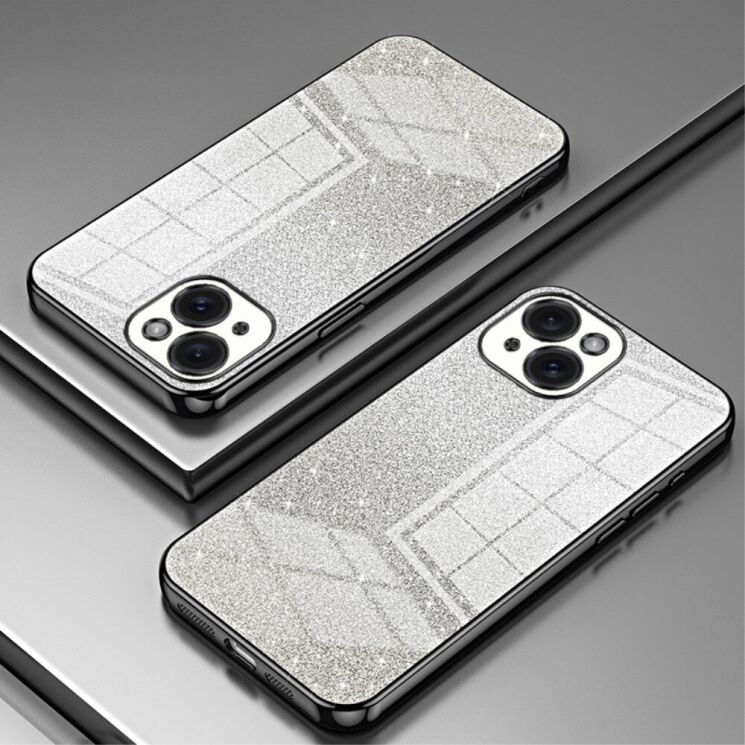 Захисний чохол Deexe Sparkles Cover для Apple iPhone 15 - Black: фото 2 з 7