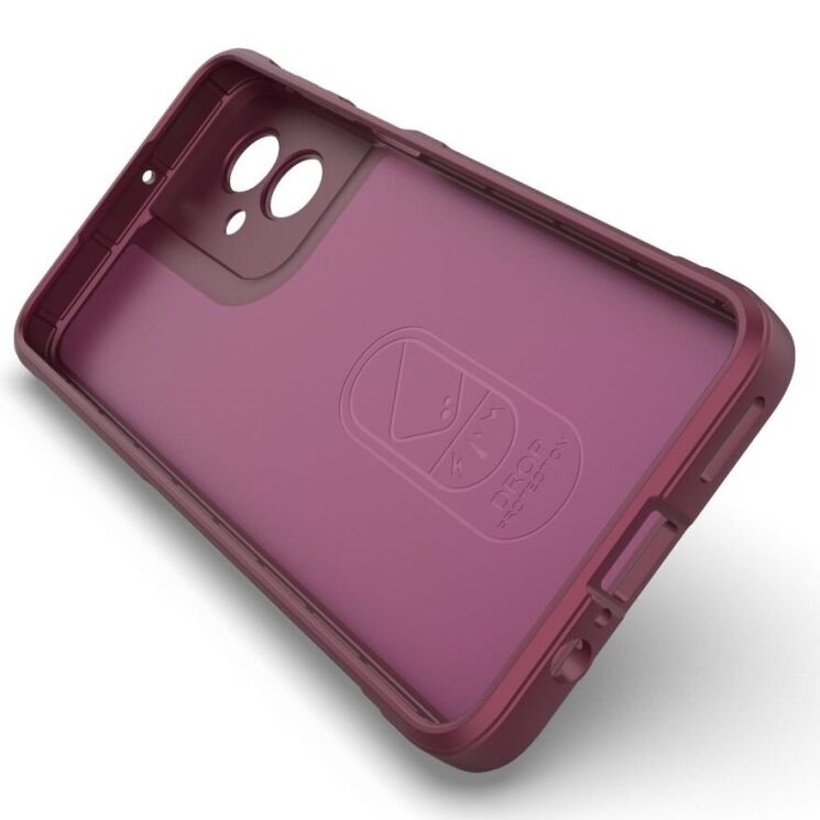 Захисний чохол Deexe Terra Case для Motorola Moto G55 - Wine Red: фото 3 з 6