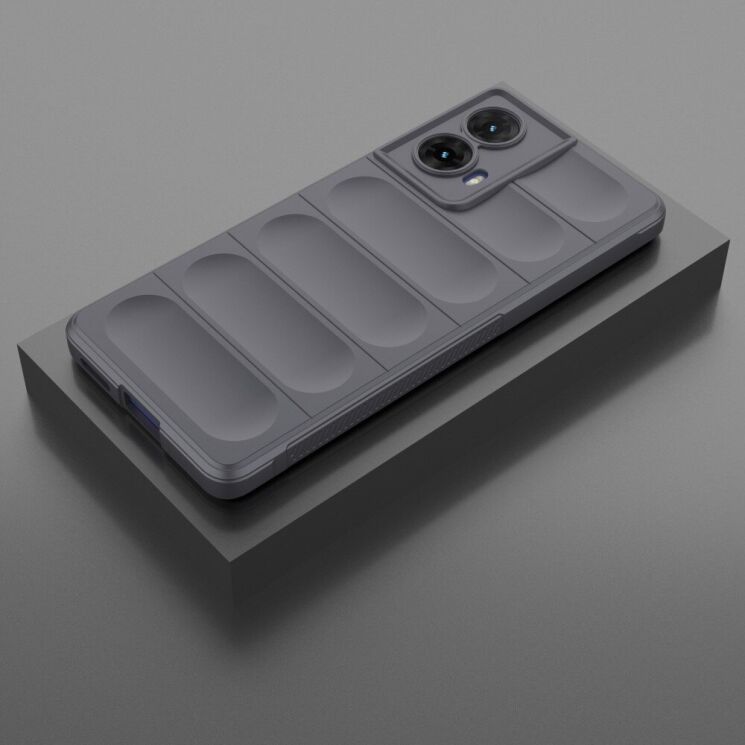 Захисний чохол Deexe Terra Case для Motorola Moto G85 - Dark Grey: фото 2 з 7
