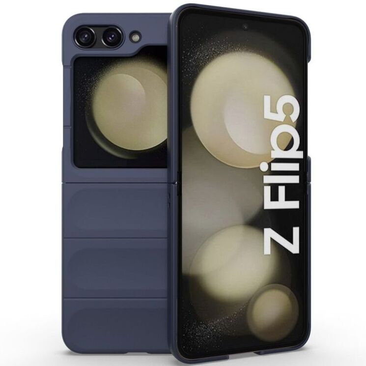 Защитный чехол Deexe Terra Case (FF) для Samsung Galaxy Flip 5 - Dark Blue: фото 4 из 11