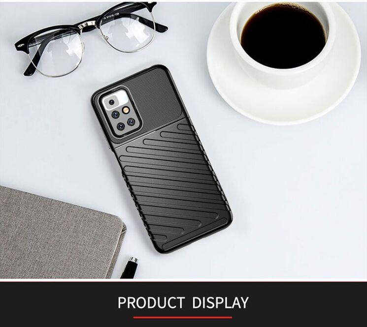 Защитный чехол Deexe Thunder Series для Xiaomi Redmi 10 / 10 (2022) / 10 Prime - Black: фото 13 из 13