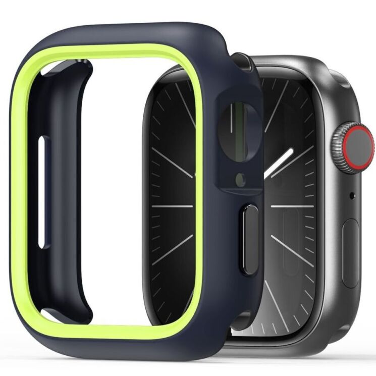 Захисний чохол Dux Ducis Bamo Series для Apple Watch 45 mm (7 / 8 / 9 Series) - Midnight / Green: фото 1 з 18