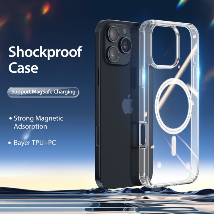Защитный чехол DUX DUCIS Clin Series MagSafe для Apple iPhone 16 Pro Max - Transparent: фото 4 из 13