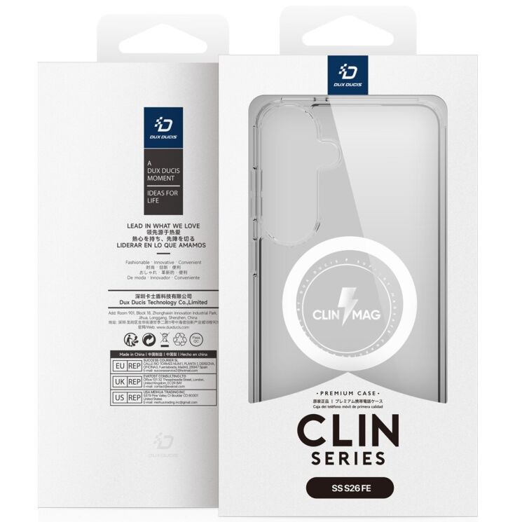 Защитный чехол DUX DUCIS Clin Series MagSafe для Samsung Galaxy S26 FE - Clear (412706C) Защитный чехол DUX DUCIS Clin Series MagSafe для Samsung Galaxy S26 FE - Clear: фото 13 из 13