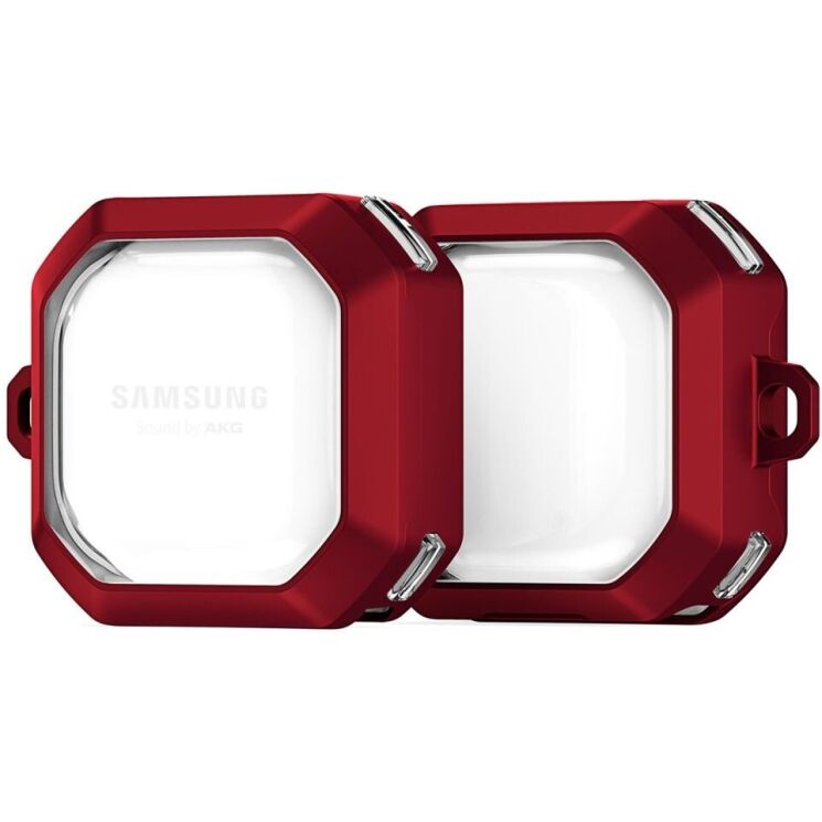 Захисний чохол DUX DUCIS SECC Series для Samsung Galaxy Buds Live / Buds Pro / Buds 2 / Buds 2 Pro / Buds FE - Red: фото 2 з 15