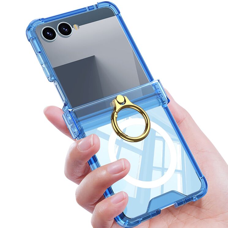 Защитный чехол GKK AirBag Mag with Ring для Samsung Galaxy Flip 7 - Black: фото 2 из 8