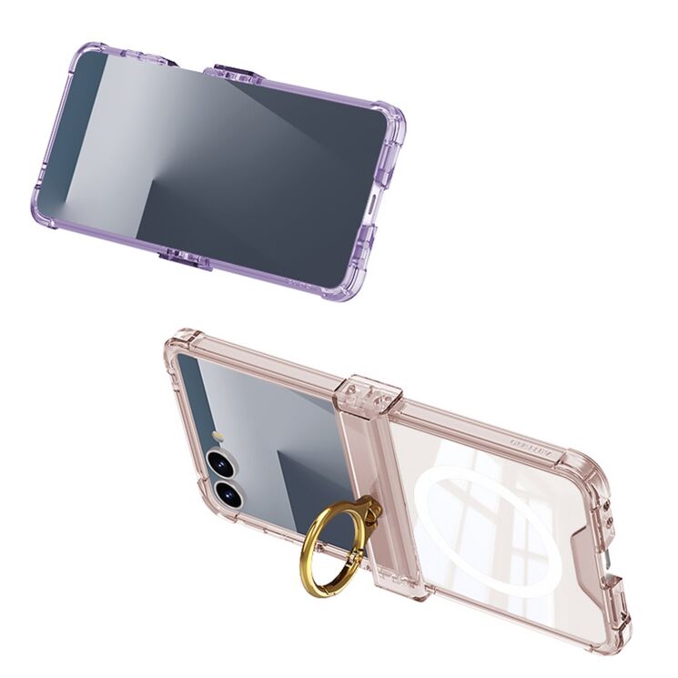 Защитный чехол GKK AirBag Mag with Ring для Samsung Galaxy Flip 7 - Black: фото 7 из 8