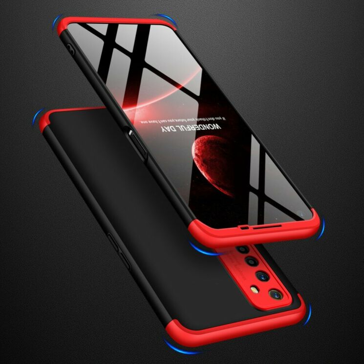 Защитный чехол GKK Double Dip Case для Realme 6 / 6s - Red / Black: фото 2 из 16