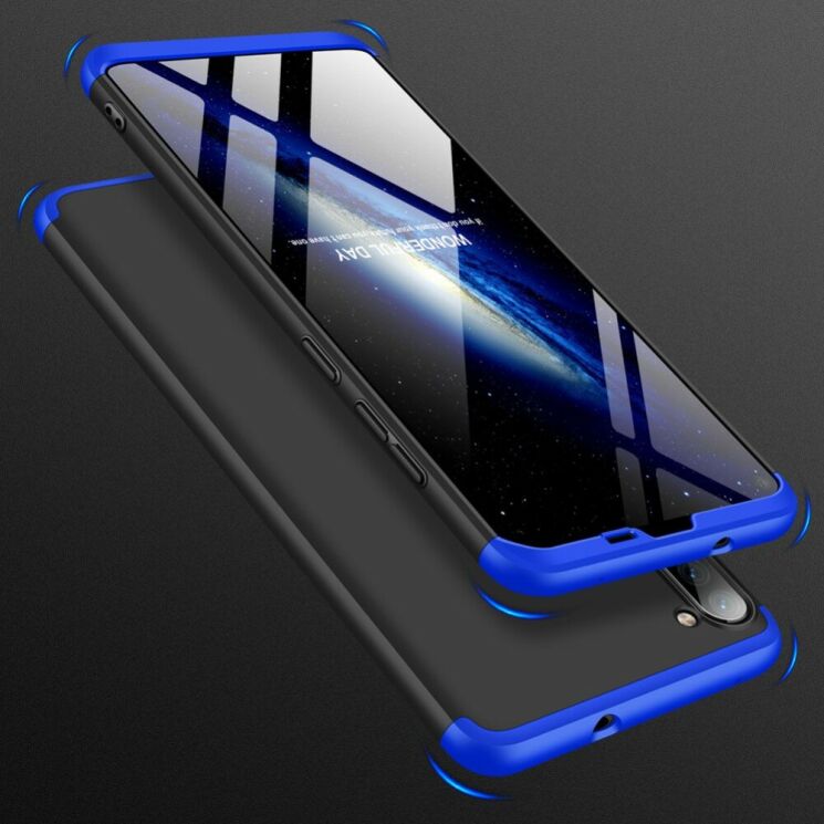 Защитный чехол GKK Double Dip Case для Samsung Galaxy A11 (A115) - Black / Blue: фото 2 из 14
