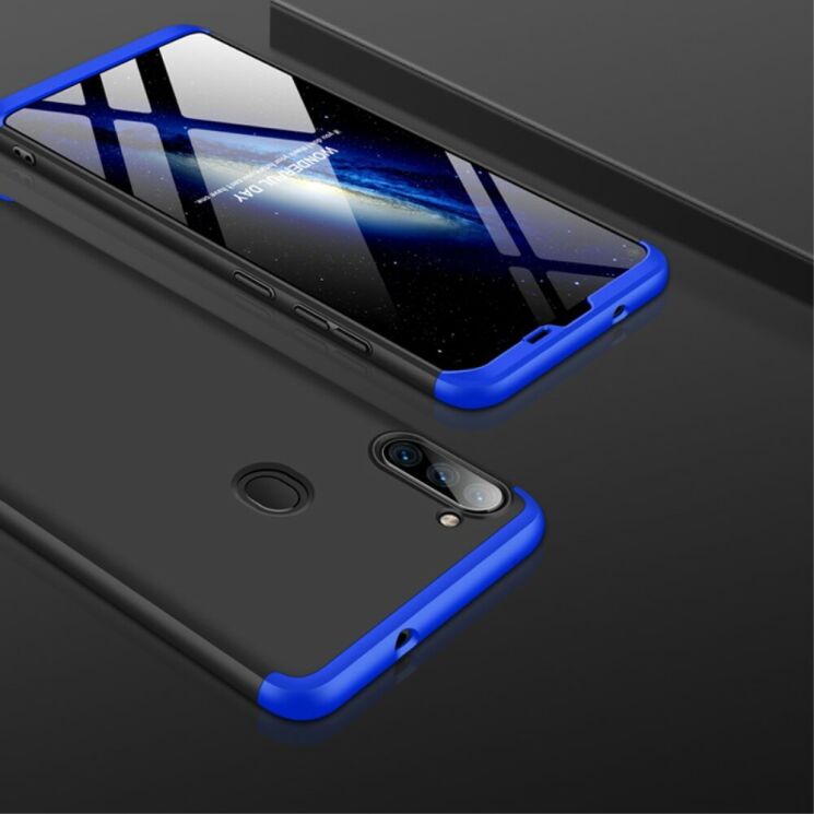 Защитный чехол GKK Double Dip Case для Samsung Galaxy A11 (A115) - Black / Blue: фото 3 из 14