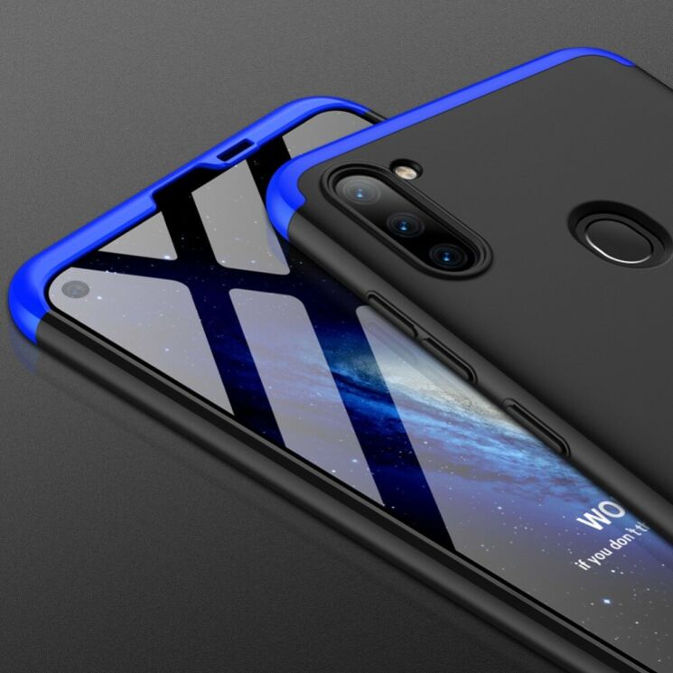 Защитный чехол GKK Double Dip Case для Samsung Galaxy A11 (A115) - Black / Blue: фото 4 из 14