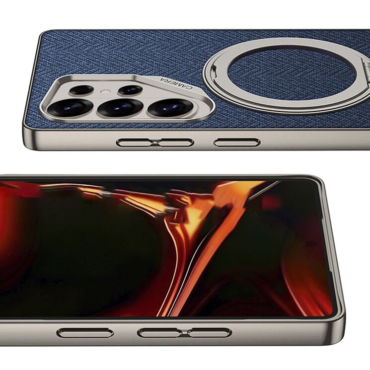 Защитный чехол GKK Fabric Magnetic для Samsung Galaxy S26 Ultra - Black: фото 5 из 7