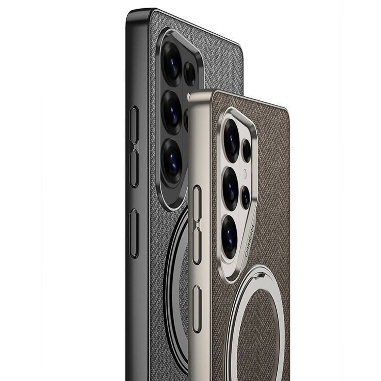 Защитный чехол GKK Fabric Magnetic для Samsung Galaxy S26 Ultra - Black: фото 3 из 7