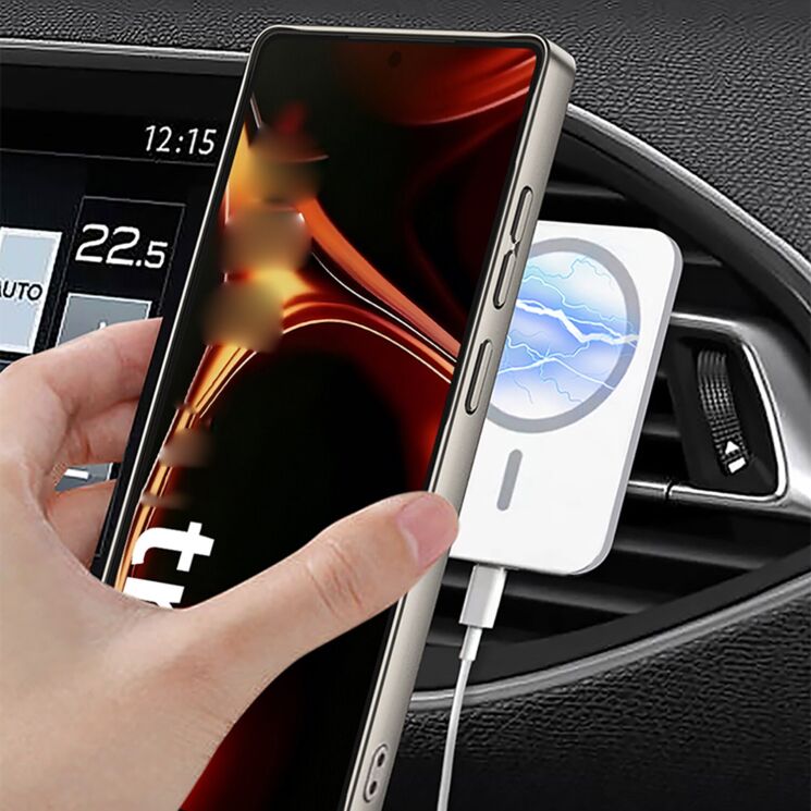 Защитный чехол GKK Fabric Magnetic для Samsung Galaxy S26 Ultra - Black: фото 4 из 7