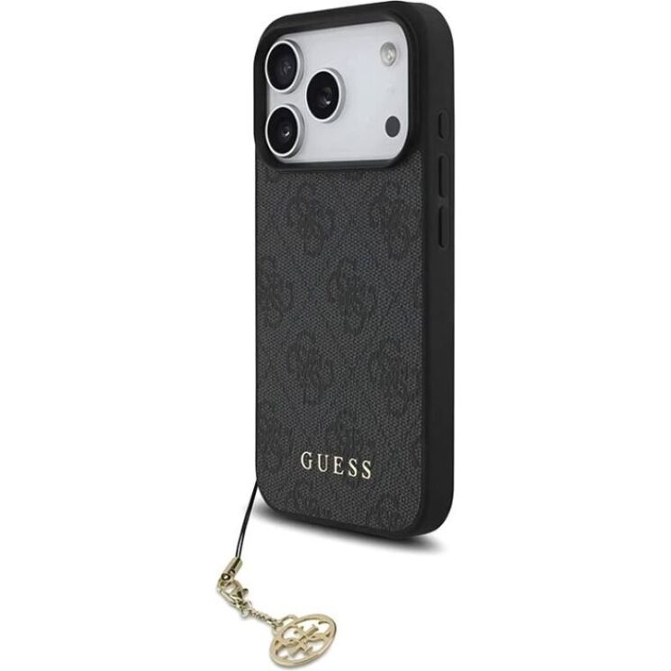 Захисний чохол Guess 4G Charms Collection MagSafe для iPhone 17 Pro (GUHMP17LGF4GCK) - Black (403265B) Захисний чохол Guess 4G Charms Collection MagSafe для iPhone 17 Pro (GUHMP17LGF4GCK) - Black: фото 2 з 8