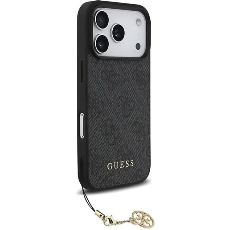 Захисний чохол Guess 4G Charms Collection MagSafe для iPhone 17 Pro (GUHMP17LGF4GCK) - Black (403265B) Захисний чохол Guess 4G Charms Collection MagSafe для iPhone 17 Pro (GUHMP17LGF4GCK) - Black: фото 3 з 8