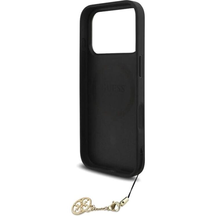 Захисний чохол Guess 4G Charms Collection MagSafe для iPhone 17 Pro (GUHMP17LGF4GCK) - Black (403265B) Захисний чохол Guess 4G Charms Collection MagSafe для iPhone 17 Pro (GUHMP17LGF4GCK) - Black: фото 6 з 8