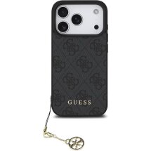 Захисний чохол Guess 4G Charms Collection MagSafe для iPhone 17 Pro (GUHMP17LGF4GCK) - Black: фото 1 з 8