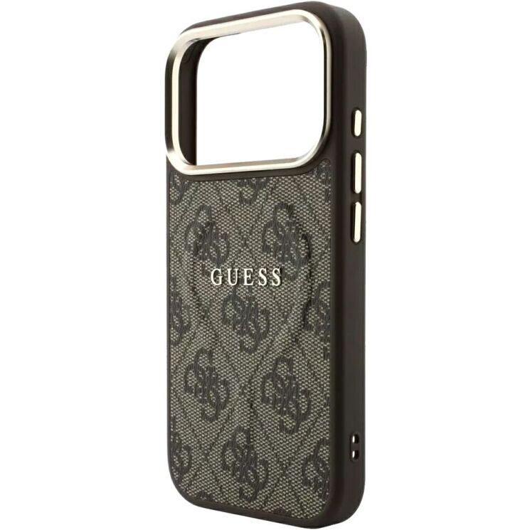 Захисний чохол Guess Embossed 4G Classic MagSafe для iPhone 18 Pro Max / 17 Pro Max (GUHMP18XP4MSEGCW) - Brown: фото 5 з 7