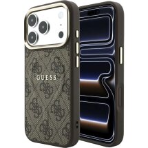 Захисний чохол Guess Embossed 4G Classic MagSafe для iPhone 18 Pro Max / 17 Pro Max (GUHMP18XP4MSEGCW) - Brown: фото 1 з 7