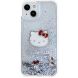 Защитный чехол Hello Kitty Liquid Glitter для Apple iPhone 15 - Transparent (339994T). Фото 2 из 8