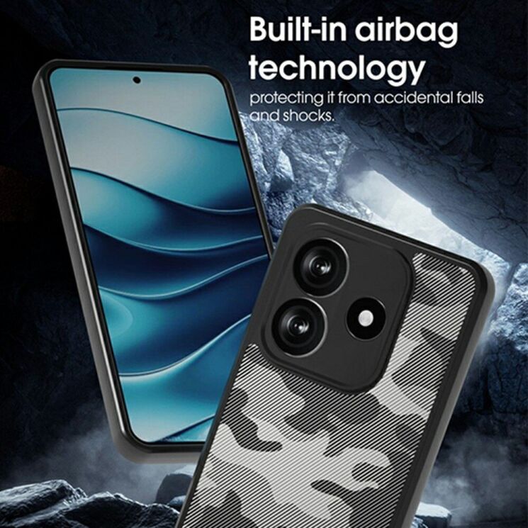 Защитный чехол IBMRS Military для Xiaomi Redmi Note 14 5G - Grid Camouflage: фото 4 из 8
