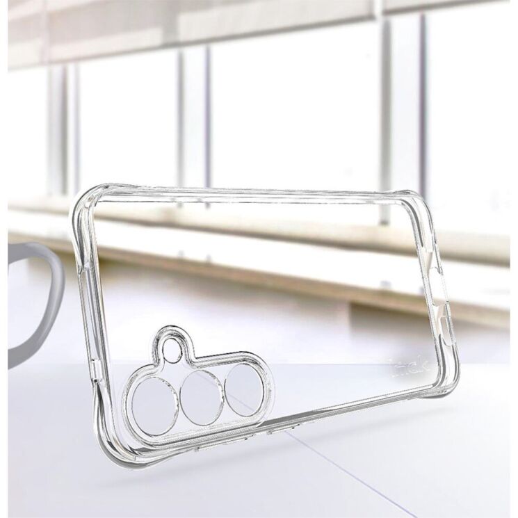 Защитный чехол IMAK Airbag MAX Case для Samsung Galaxy S25 (S931) - Transparent: фото 7 из 8