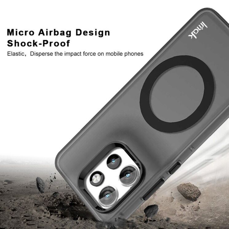 Защитный чехол IMAK Candy Series Magnetic для Motorola Edge 50 Neo - Black: фото 5 из 9