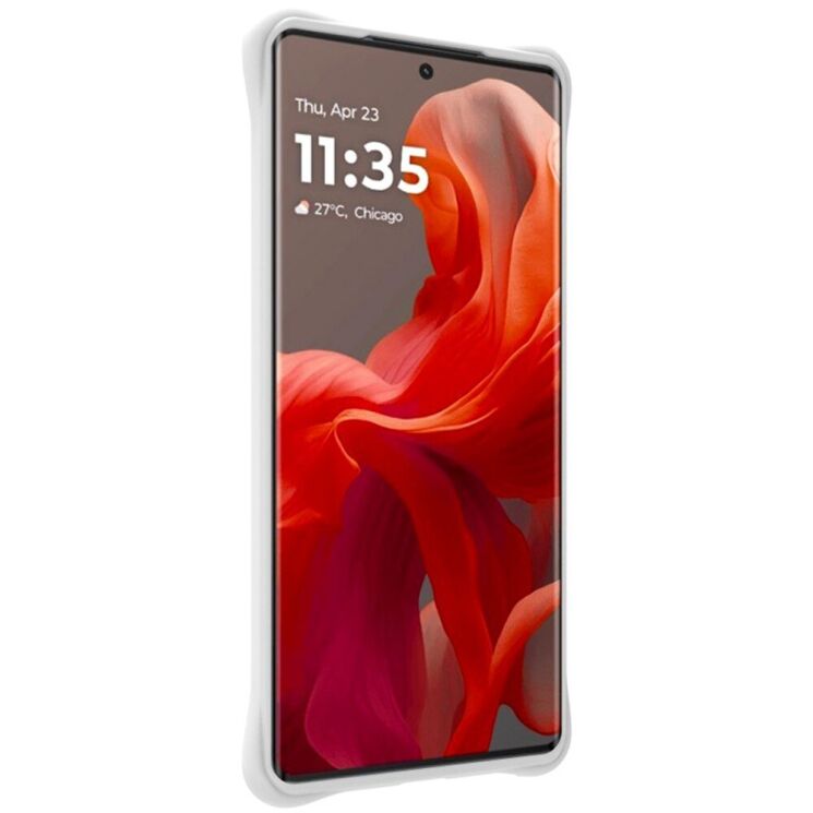 Захисний чохол IMAK Manbo для Motorola Moto G85 - Matte White: фото 4 з 11