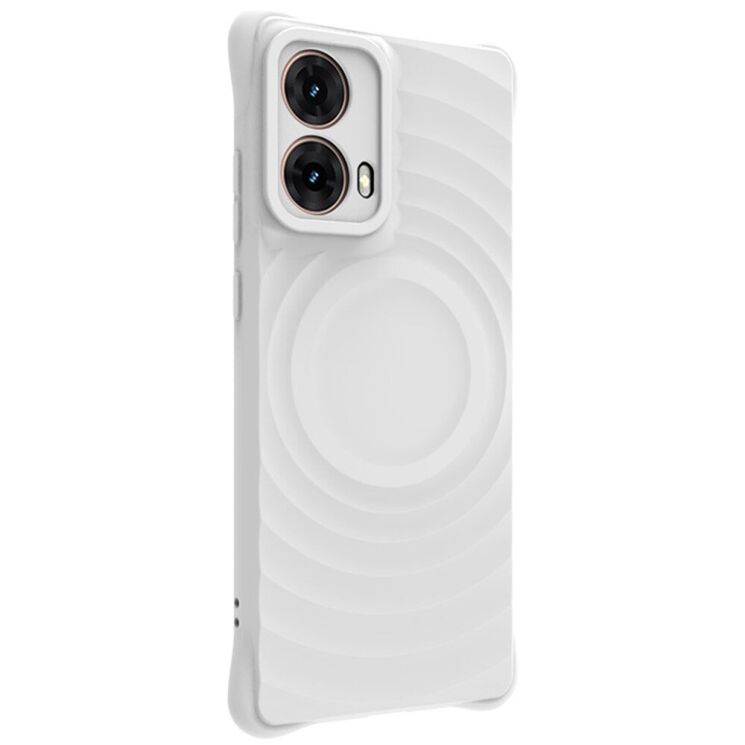 Захисний чохол IMAK Manbo для Motorola Moto G85 - Matte White: фото 3 з 11