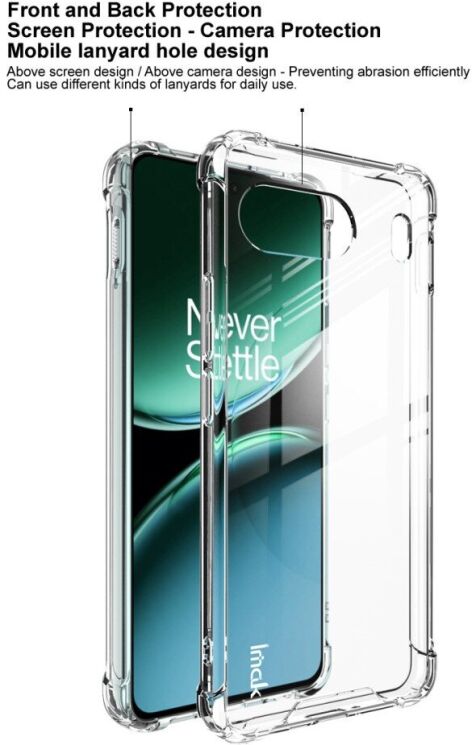Защитный чехол IMAK Space Shield для OnePlus Nord 4 - Transparent: фото 8 из 9