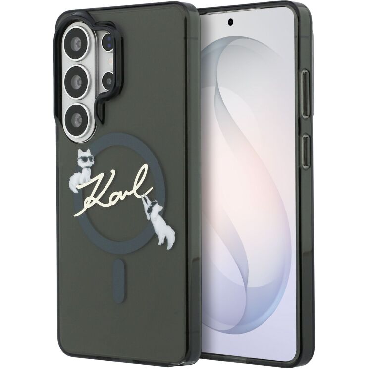 Защитный чехол Karl Lagerfeld IML Choupettes Karl Script Logo MagSafe для Samsung Galaxy S26 Ultra (KLHMS26L5HKSCAK) - Black (408566B) Защитный чехол Karl Lagerfeld IML Choupettes Karl Script Logo MagSafe для Samsung Galaxy S26 Ultra (KLHMS26L5HKSCAK) - Black: фото 1 из 8