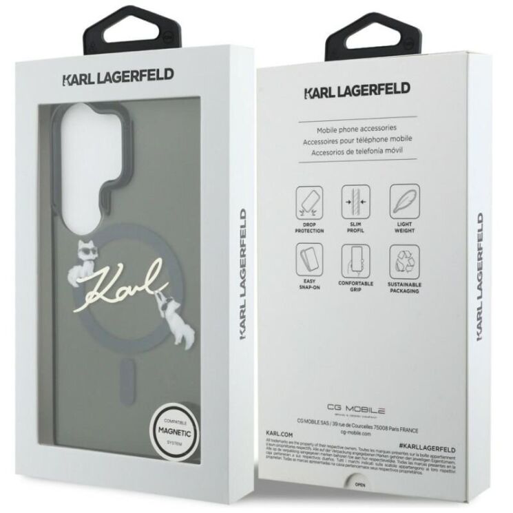 Защитный чехол Karl Lagerfeld IML Choupettes Karl Script Logo MagSafe для Samsung Galaxy S26 Ultra (KLHMS26L5HKSCAK) - Black (408566B) Защитный чехол Karl Lagerfeld IML Choupettes Karl Script Logo MagSafe для Samsung Galaxy S26 Ultra (KLHMS26L5HKSCAK) - Black: фото 8 из 8