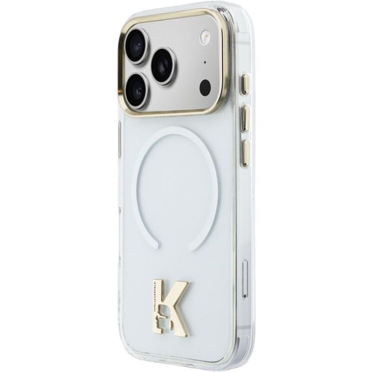 Захисний чохол Karl Lagerfeld IML K Head Logo MagSafe для iPhone 17 Pro (KLHMP17L5HTMKHDH) - Transparent: фото 3 з 6