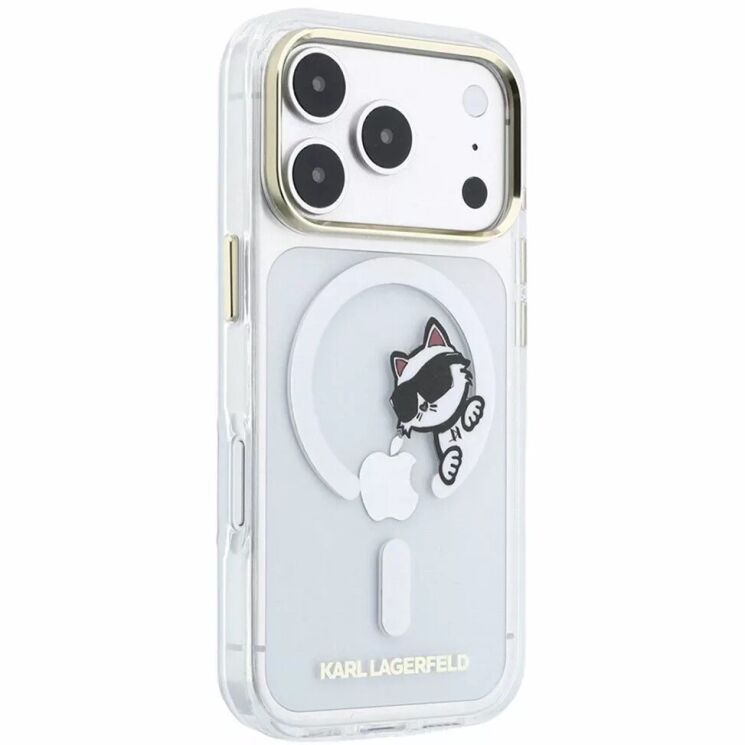 Захисний чохол Karl Lagerfeld Peekaboo Logo MagSafe для iPhone 18 Pro / 17 Pro (KLHMP18L6HCPSCT) - Transparent: фото 3 з 7
