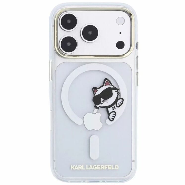 Захисний чохол Karl Lagerfeld Peekaboo Logo MagSafe для iPhone 18 Pro / 17 Pro (KLHMP18L6HCPSCT) - Transparent: фото 2 з 7