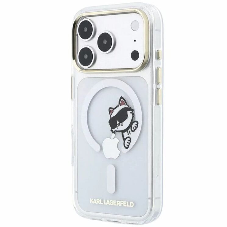 Захисний чохол Karl Lagerfeld Peekaboo Logo MagSafe для iPhone 18 Pro / 17 Pro (KLHMP18L6HCPSCT) - Transparent: фото 4 з 7
