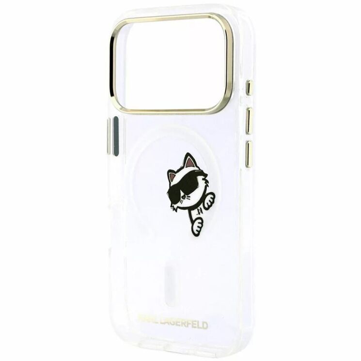 Захисний чохол Karl Lagerfeld Peekaboo Logo MagSafe для iPhone 18 Pro / 17 Pro (KLHMP18L6HCPSCT) - Transparent: фото 5 з 7