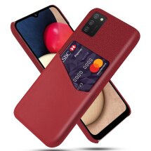 Защитный чехол KSQ Business Pocket для Samsung Galaxy A02s (A025) - Red: фото 1 из 4
