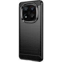 Защитный чехол MOFI Carbon Fiber для Xiaomi Redmi Note 14 Pro Plus - Black: фото 1 из 9